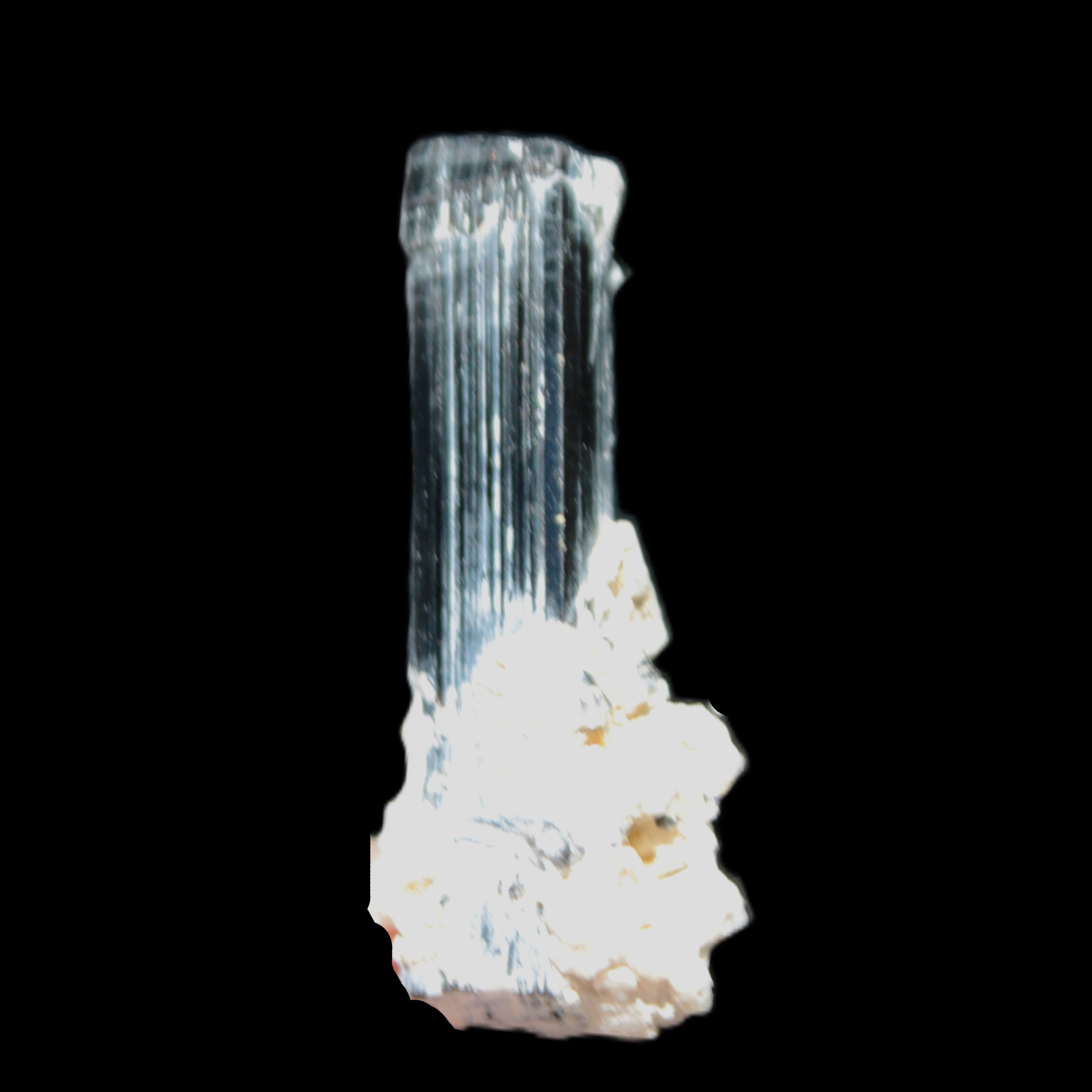 Green Tourmaline Elbaite crystal on matrix 40*10mm  45.5ct 9.1g Rocks and Things Store