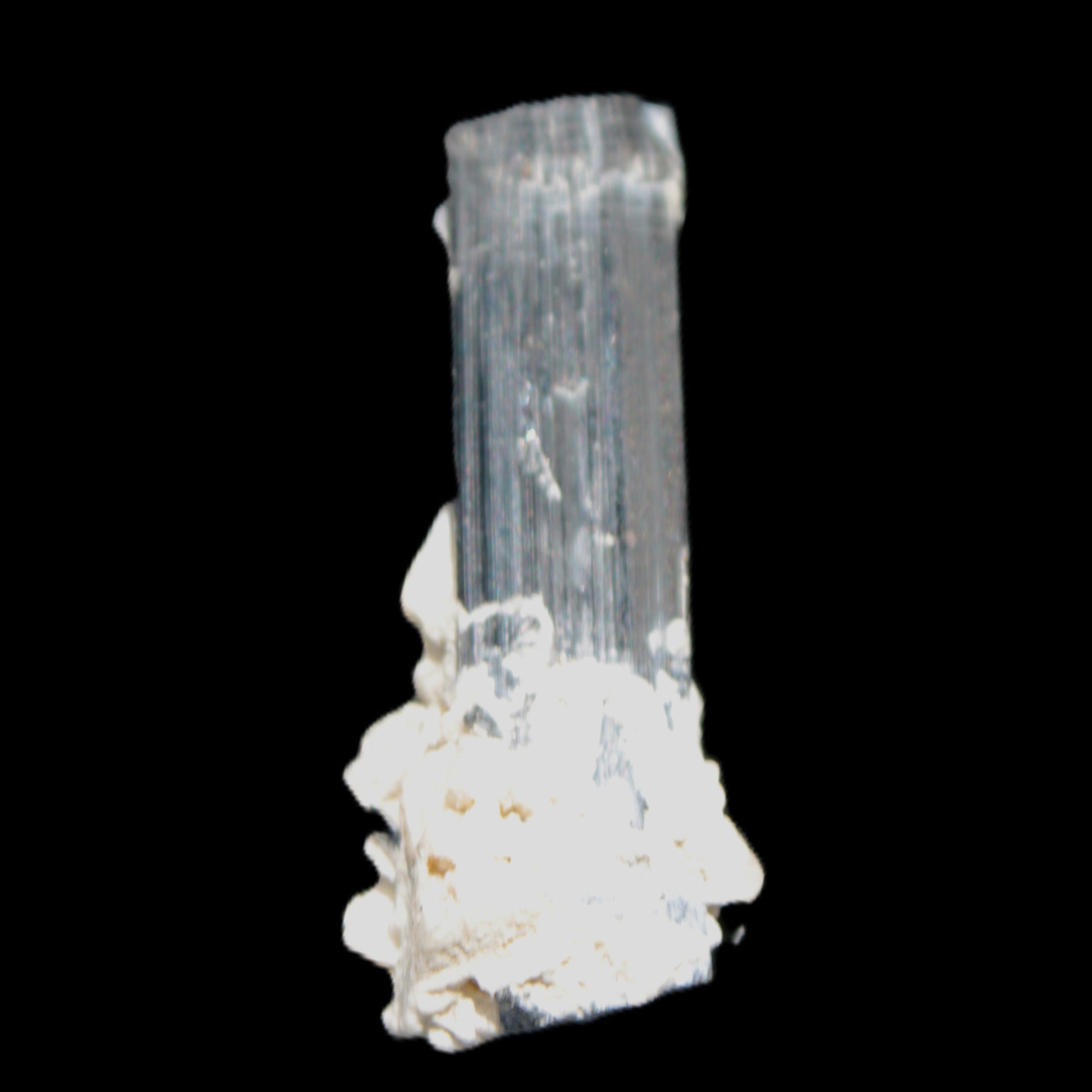 Green Tourmaline Elbaite crystal on matrix 40*10mm  45.5ct 9.1g Rocks and Things Store