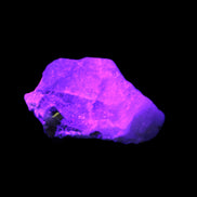 Green and Bi-colour Tourmaline on Quartz cluster 30*14*25mm 87.5ct 17.6g in UV light - Rocks and Things Store