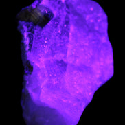 Green and Bi-colour Tourmaline on Quartz cluster 30*14*25mm 87.5ct 17.6g in UV light - Rocks and Things Store