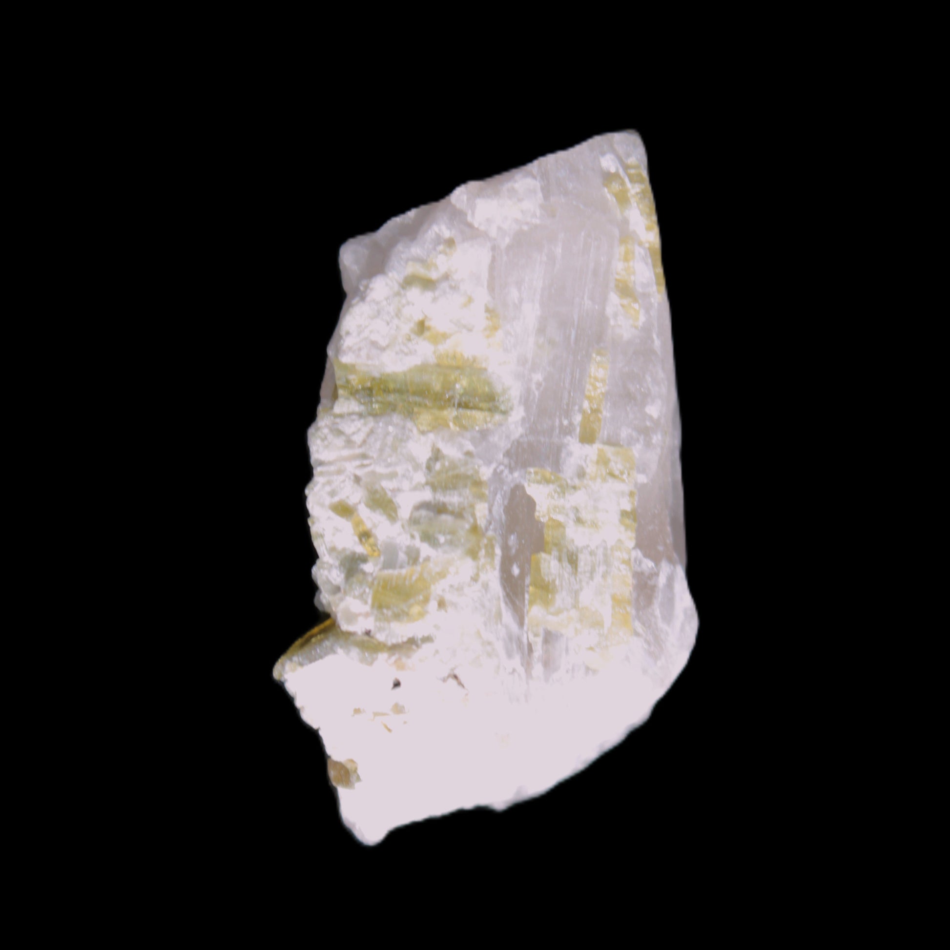 Green and Bi-colour Tourmaline on Quartz cluster 30*14*25mm 87.5ct 17.6g in bright sunlight - Rocks and Things Store