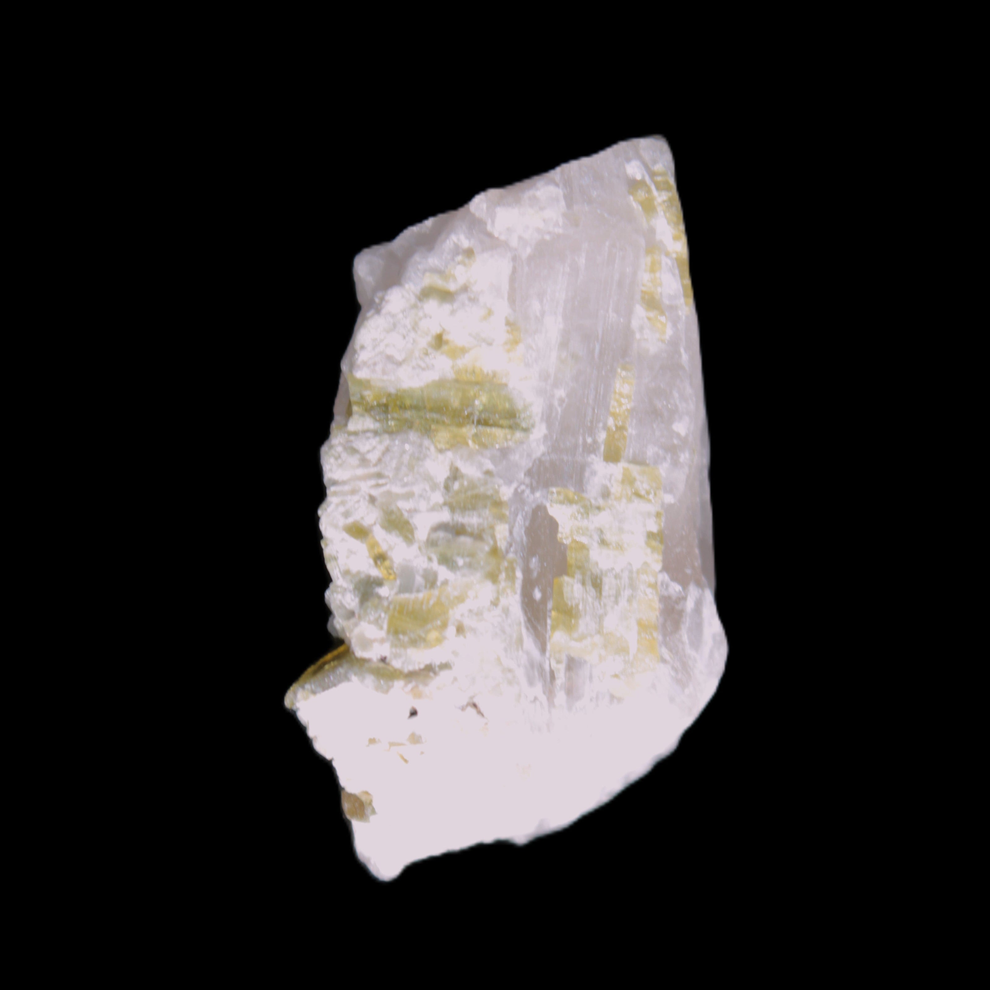 Green and Bi-colour Tourmaline on Quartz cluster 30*14*25mm 87.5ct 17.6g in bright sunlight - Rocks and Things Store