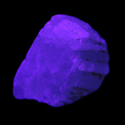 Blue Aquamarine 36*29*22mm 177ct 35.4g in UV light- Rocks and Things Store