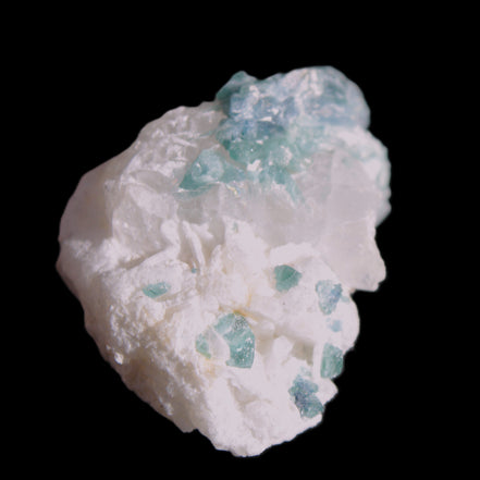 Blue Indicolite and Green Tourmaline cluster in matrix 120.5ct 24.1g in sunshine - Rocks and Things Store