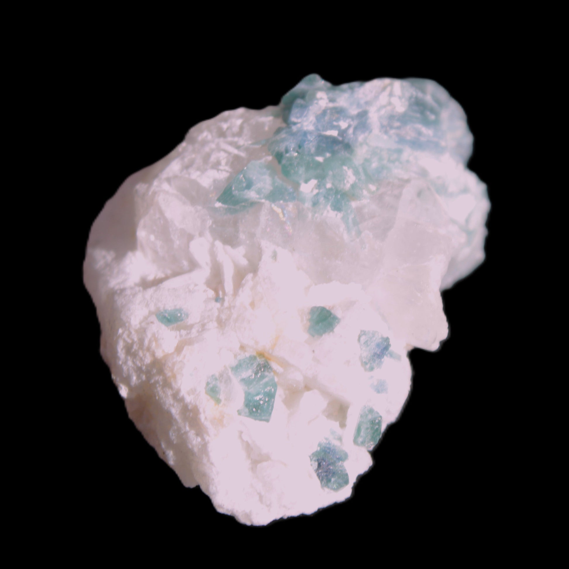 Blue Indicolite and Green Tourmaline cluster in matrix 120.5ct 24.1g in sunshine - Rocks and Things Store