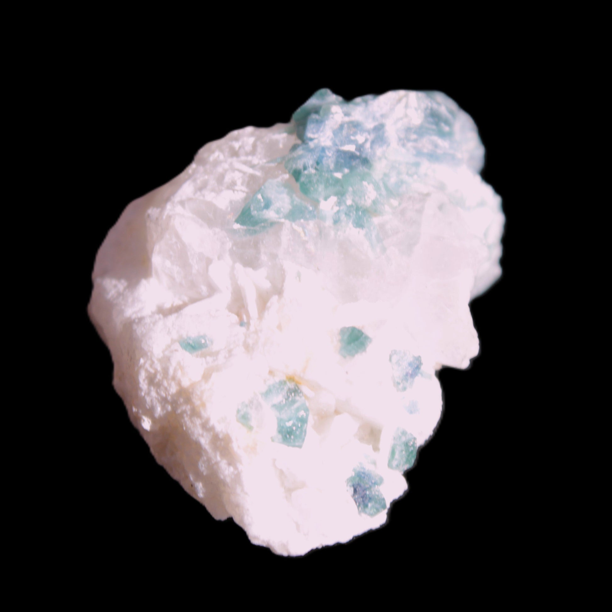 Blue Indicolite and Green Tourmaline cluster in matrix 120.5ct 24.1g in sunshine - Rocks and Things Store
