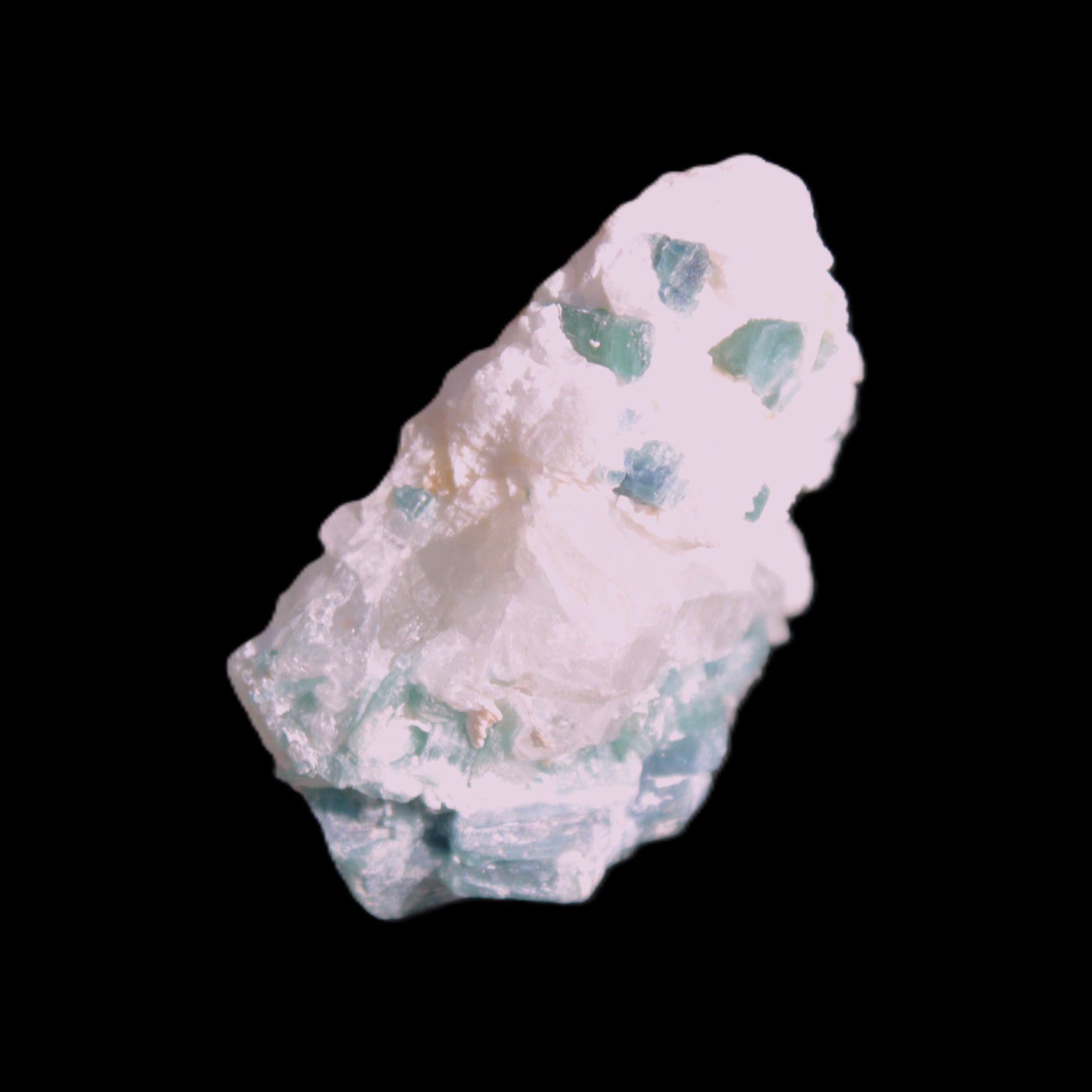 Blue Indicolite and Green Tourmaline cluster in matrix 120.5ct 24.1g in sunshine - Rocks and Things Store