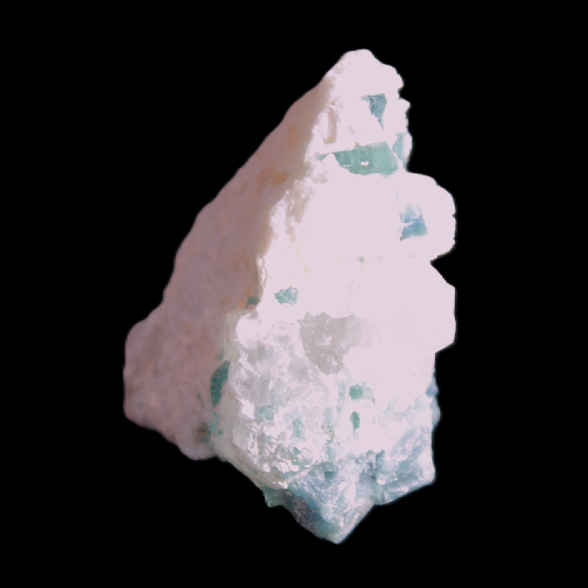 Blue Indicolite and Green Tourmaline cluster in matrix 120.5ct 24.1g in sunshine - Rocks and Things Store