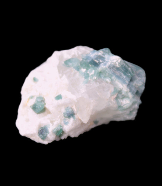 Blue Indicolite and Green Tourmaline cluster in matrix 120.5ct 24.1g in sunshine - Rocks and Things Store