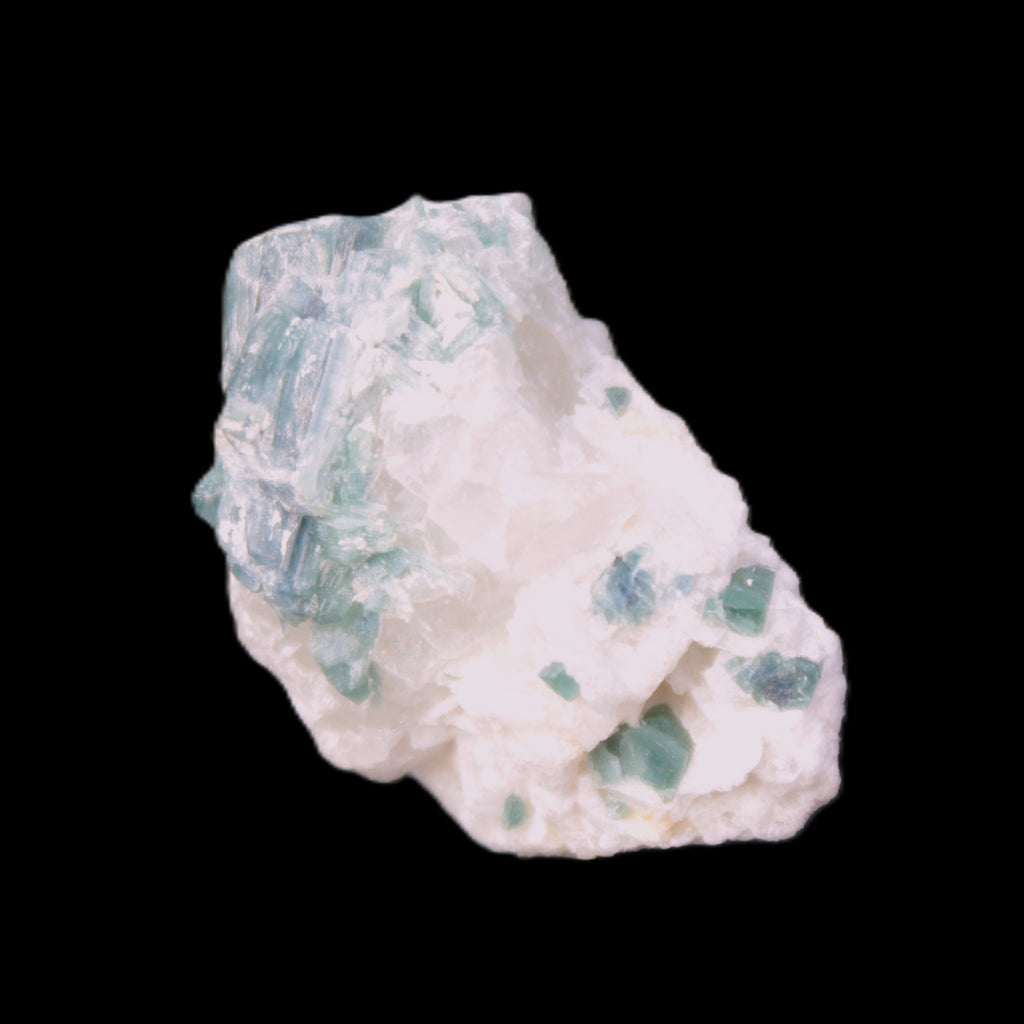 Blue Indicolite and Green Tourmaline cluster in matrix 120.5ct 24.1g in sunshine - Rocks and Things Store