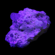 Aquamarine and Mica cluster 42*31*26mm 156ct 31.5g in UV light - Rocks and Things Store