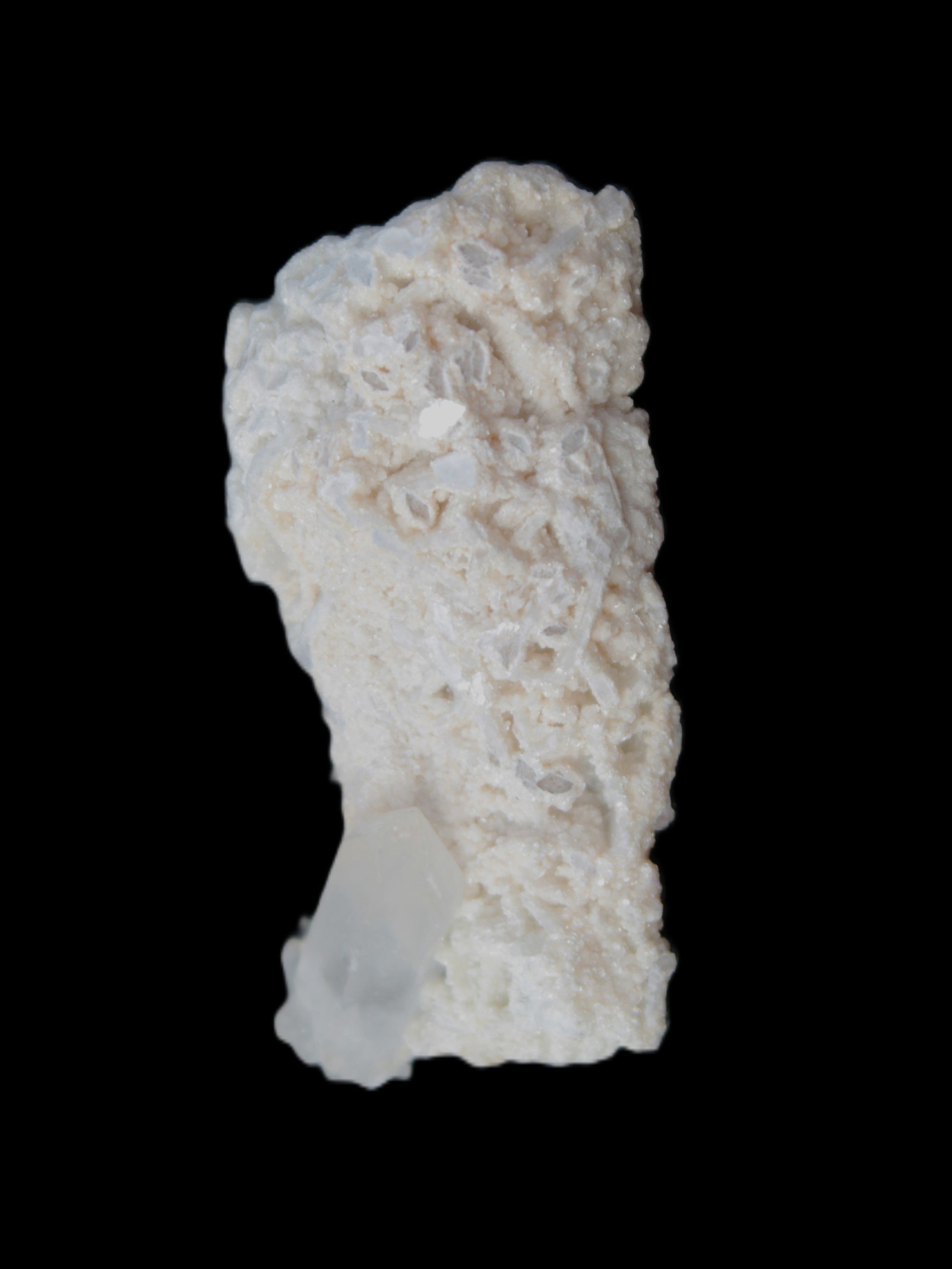 Quartz with tiny Inner Child cluster on Feldspar-Mica matrix 41*11*21mm 67ct 13.4g in sunlight - Rocks and Things Store