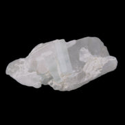 Aquamarine crystals on Quartz 38*17*15mm 55.5ct 11.1g in bright sunlight - Rocks and Things Store