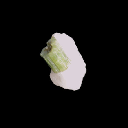 Green Tourmaline crystal on quartz 2.3g Rocks and Things