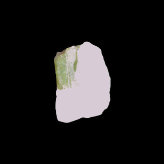 Green Tourmaline crystal on quartz 2.3g in sunlight - Rocks and Things Store