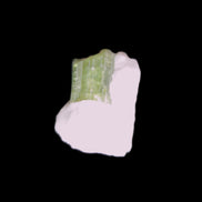 Green Tourmaline crystal on quartz 2.3g Rocks and Things