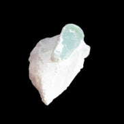 Green Tourmaline crystal on Quartz with Feldspar 5.2g in sunlight - Rocks and Things Store