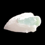 Green Tourmaline crystal on Quartz with Feldspar 5.2g in sunlight - Rocks and Things Store