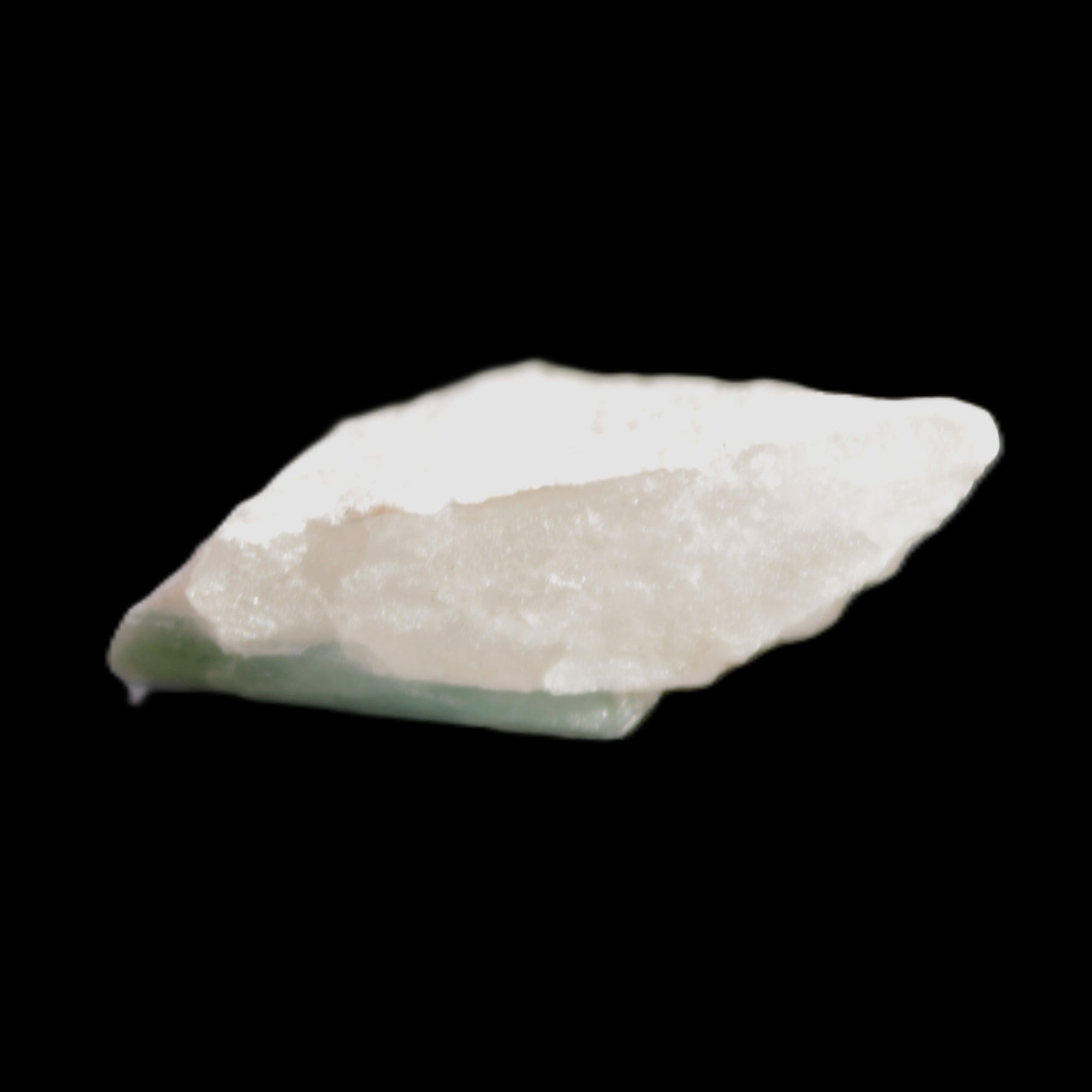 Green Tourmaline crystal on Quartz with Feldspar 5.2g in sunlight - Rocks and Things Store