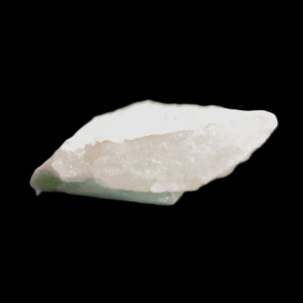 Green Tourmaline crystal on Quartz with Feldspar 5.2g in sunlight - Rocks and Things Store