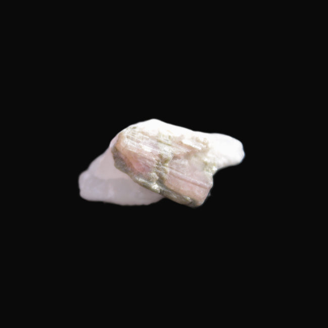 Watermelon Tourmaline on Quartz cluster 27mm 21ct 4.2g in sunlight - Rocks and Things Store