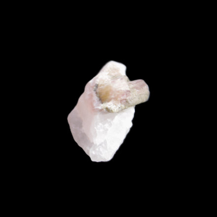 Watermelon Tourmaline on Quartz cluster 27mm 21ct 4.2g in sunlight - Rocks and Things Store