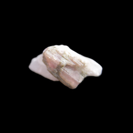 Watermelon Tourmaline on Quartz cluster 27mm 21ct 4.2g in sunlight - Rocks and Things Store