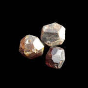 Garnets three natural crystals from Pakistan 8.2g in sunlight - Rocks and Things Store