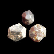 Garnets three natural crystals from Pakistan 8.2g in sunlight - Rocks and Things Store