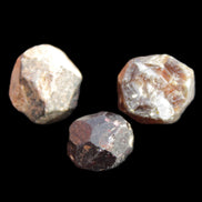 Garnets three natural crystals from Pakistan 8.2g in sunlight - Rocks and Things Store
