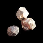 Garnets three natural crystals from Pakistan 8.2g in sunlight - Rocks and Things Store