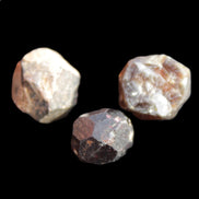 Garnets three natural crystals from Pakistan 8.2g in sunlight - Rocks and Things Store