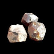 Garnets three natural crystals from Pakistan 8.2g in sunlight - Rocks and Things Store