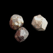 Garnets three natural crystals from Pakistan 8.2g in sunlight - Rocks and Things Store