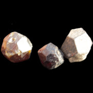 Garnets three natural crystals from Pakistan 8.2g in sunlight - Rocks and Things Store