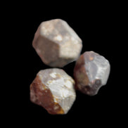Garnets three natural crystals from Pakistan 8.2g in sunlight - Rocks and Things Store