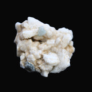 Aquamarine and Lepidolite on Feldspar cluster 9.1g in sunlight - Rocks and Things Store