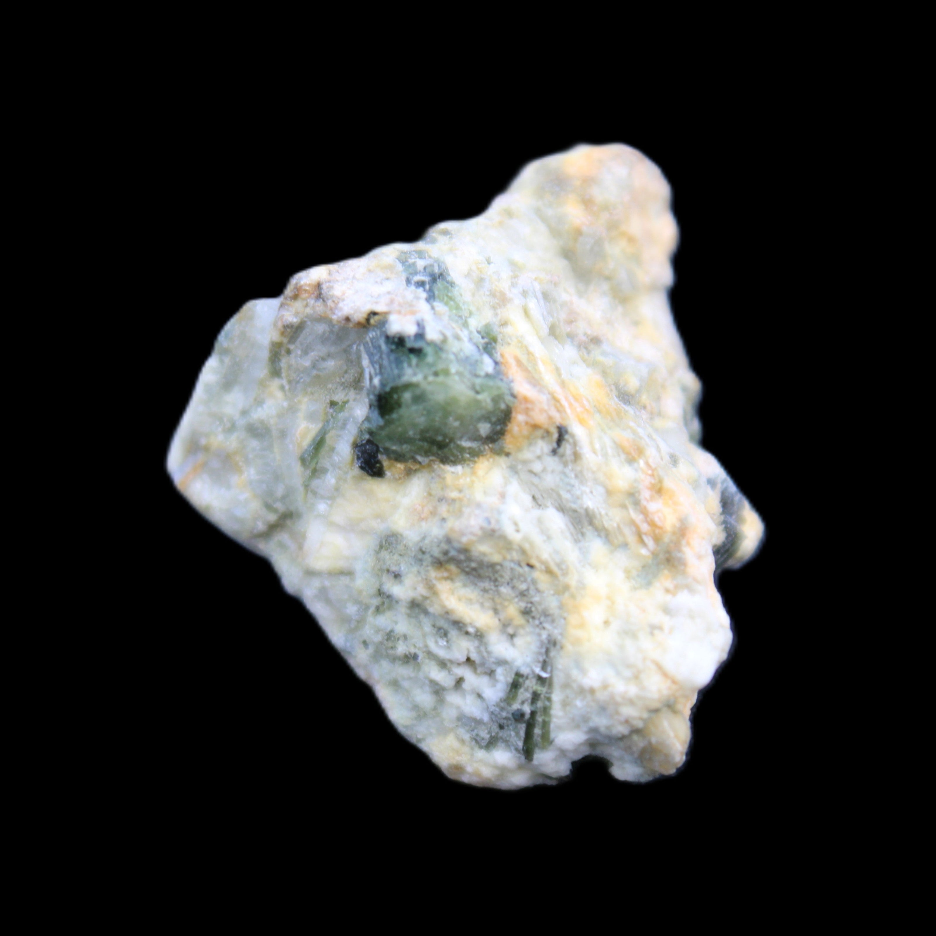 Green Tourmaline cluster 10.1g in sunlight - Rocks and Things Store