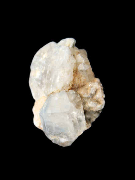 Fenster Diamond Quartz, Lepidolite, Spessartine Garnet, Topaz, Feldspar/Mica Matrix 15.1g in sunlight - Rocks and Things Store