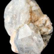 Fenster Diamond Quartz, Lepidolite, Spessartine Garnet, Topaz, Feldspar/Mica Matrix 15.1g in sunlight - Rocks and Things Store