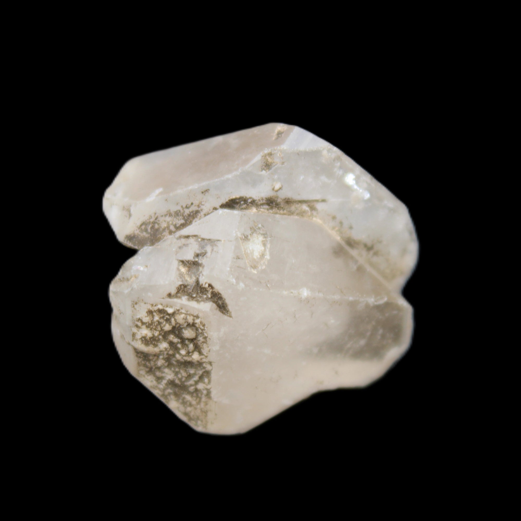 Twinned Smoky Quartz crystal cluster 9.8g in sunlight - Rocks and Things Store