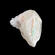 Green Tourmaline crystal on Smoky Quartz with Mica 14g in sunlight - Rocks and Things Store