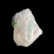 Green Tourmaline crystal on Smoky Quartz with Mica 14g in sunlight - Rocks and Things Store