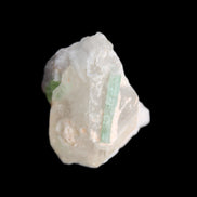 Green Tourmaline crystal on Smoky Quartz with Mica 14g in sunlight - Rocks and Things Store