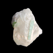 Green Tourmaline crystal on Smoky Quartz with Mica 14g in sunlight - Rocks and Things Store