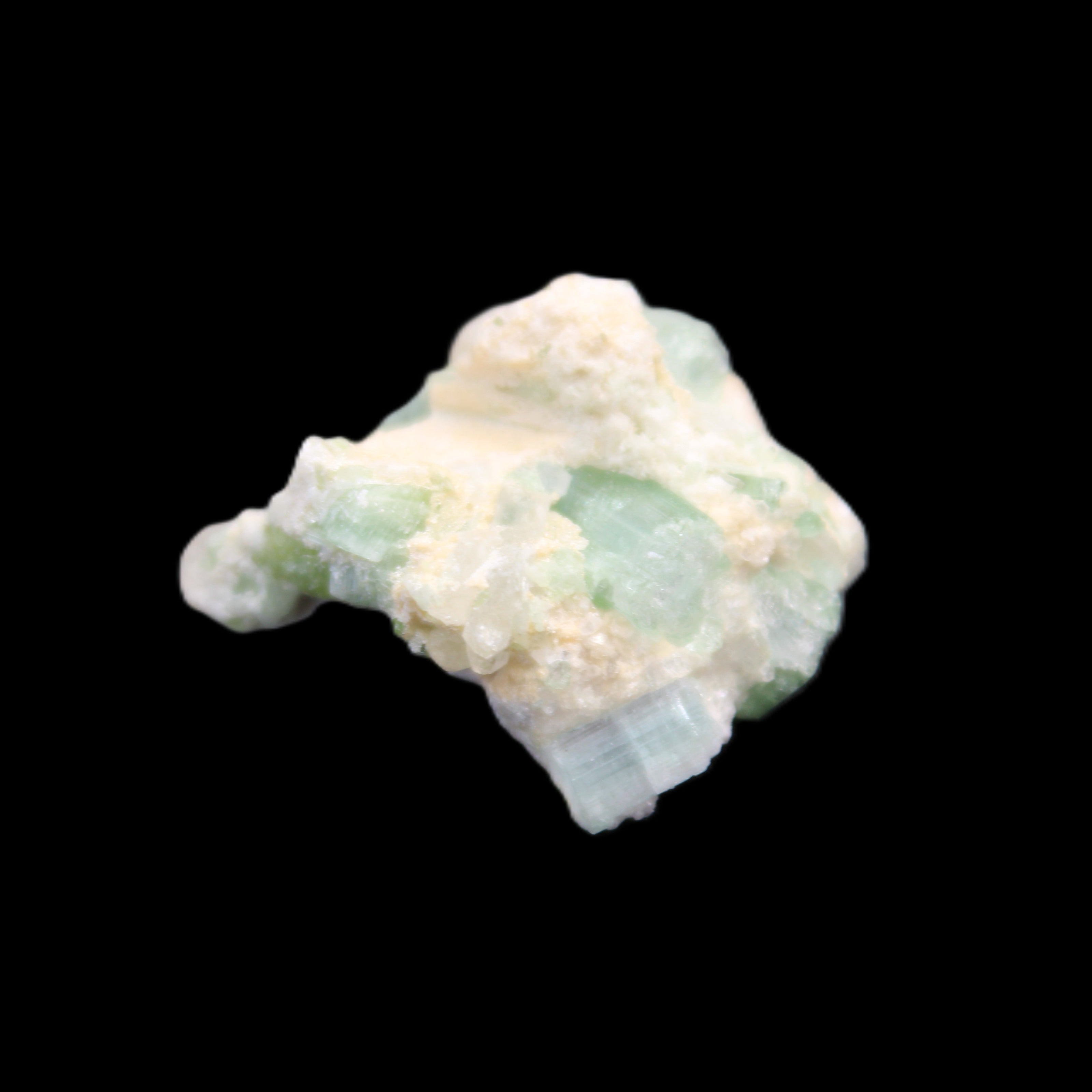 Pale Blue and Green Tourmaline cluster from Afghanistan 6.2g in sunlight - Rocks and Things Store