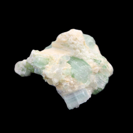 Pale Blue and Green Tourmaline cluster from Afghanistan 6.2g in sunlight - Rocks and Things Store