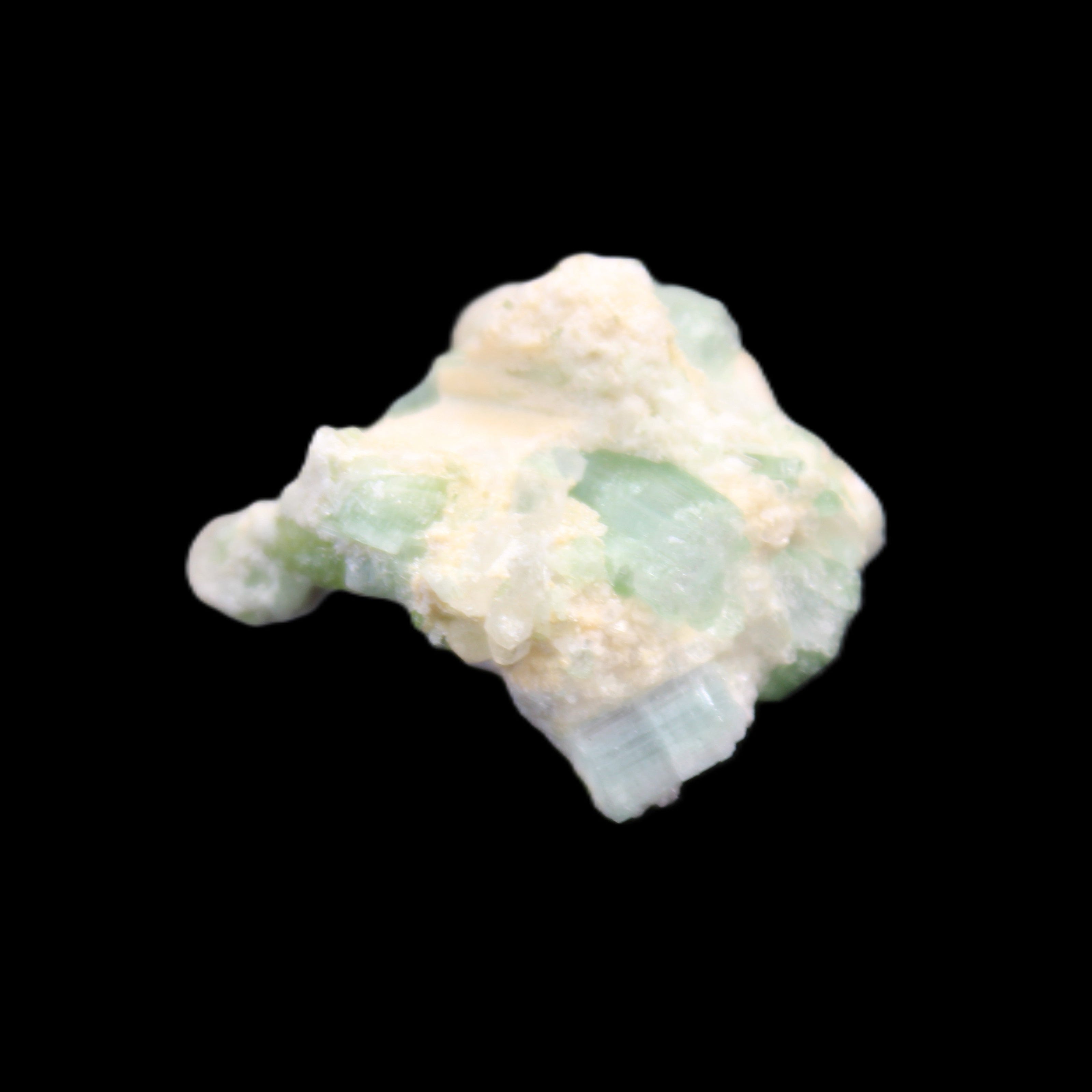 Pale Blue and Green Tourmaline cluster from Afghanistan 6.2g in sunlight - Rocks and Things Store