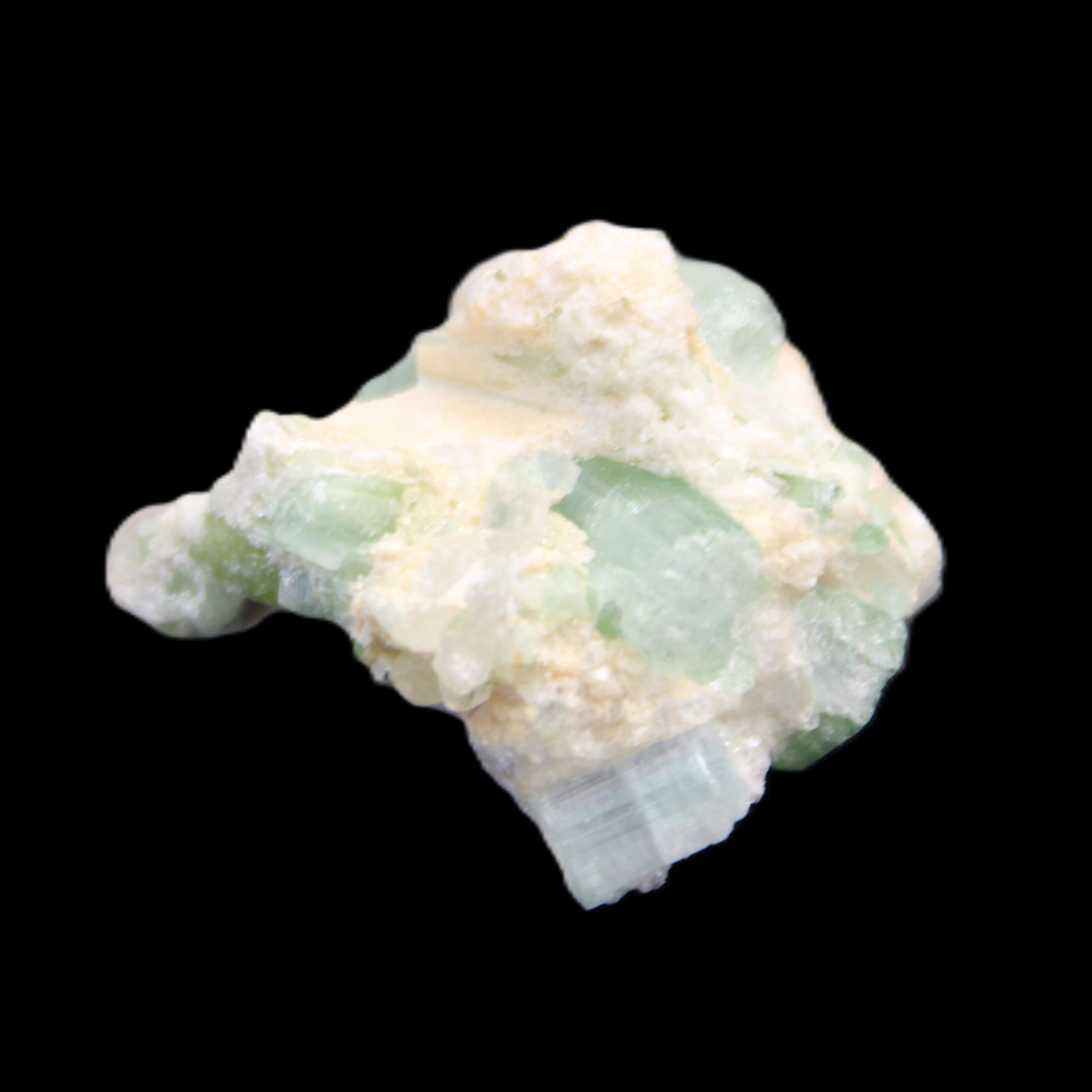 Pale Blue and Green Tourmaline cluster from Afghanistan 6.2g in sunlight - Rocks and Things Store