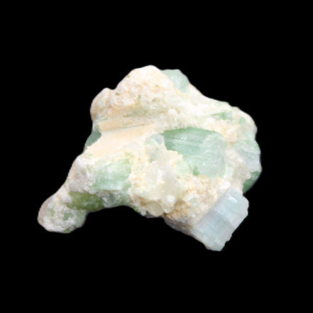 Pale Blue and Green Tourmaline cluster from Afghanistan 6.2g in sunlight - Rocks and Things Store
